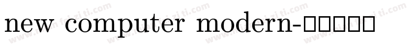new computer modern字体转换